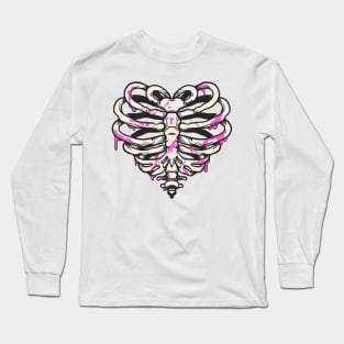 skeleton valentine, heart Long Sleeve T-Shirt